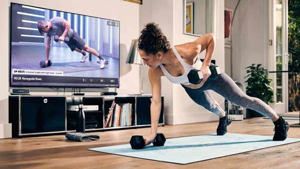 virtual personal training session with live one-on-one coaching via video call
